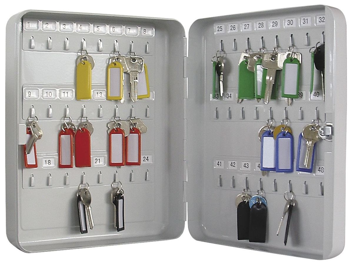 RIEFFEL SWITZERLAND Schluesselkasten VT-SK 48 Lichtgrau 48 Schlüssel (7640115310248)