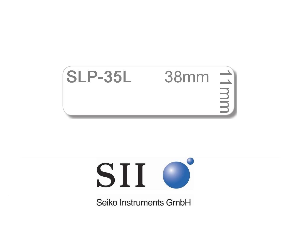 SEIKO Etiquettes multi-usage 11x38mm SLP-35L blanc, étroit, DIA 300 pcs. (0020963303666)