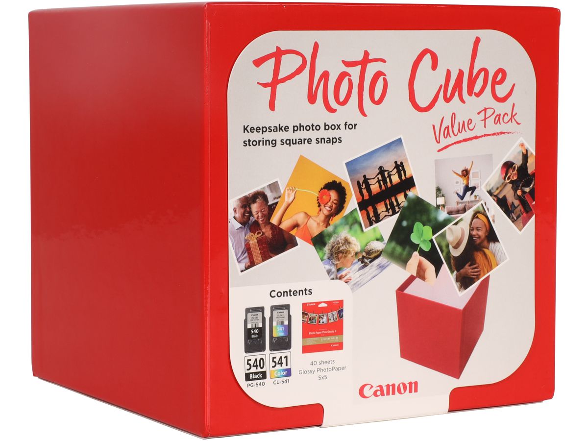 CANON Photo Cube Value Pack CMYBK PGCL540/1 PIXMA MG2150 5x5 PP-201 40Bl. (8714574676371)