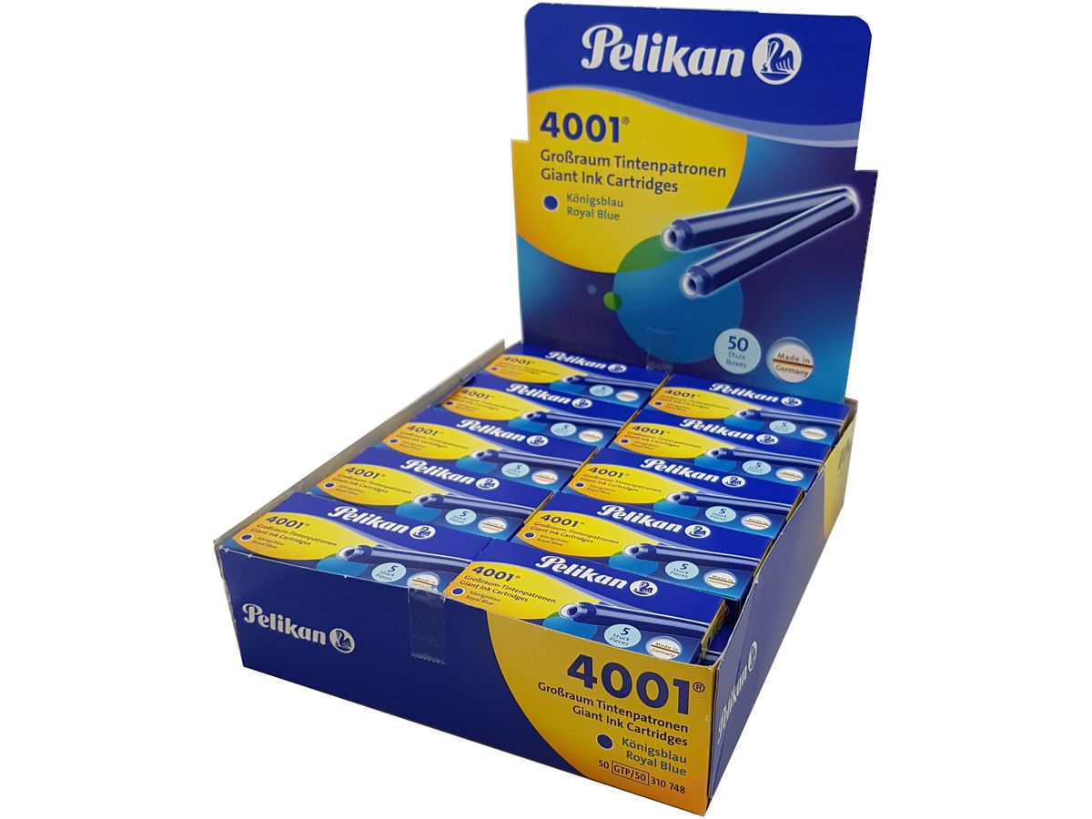 PELIKAN Tinte 4001 GTP/5 310748 königsblau, löschbar 5 Stück (4012700310743)