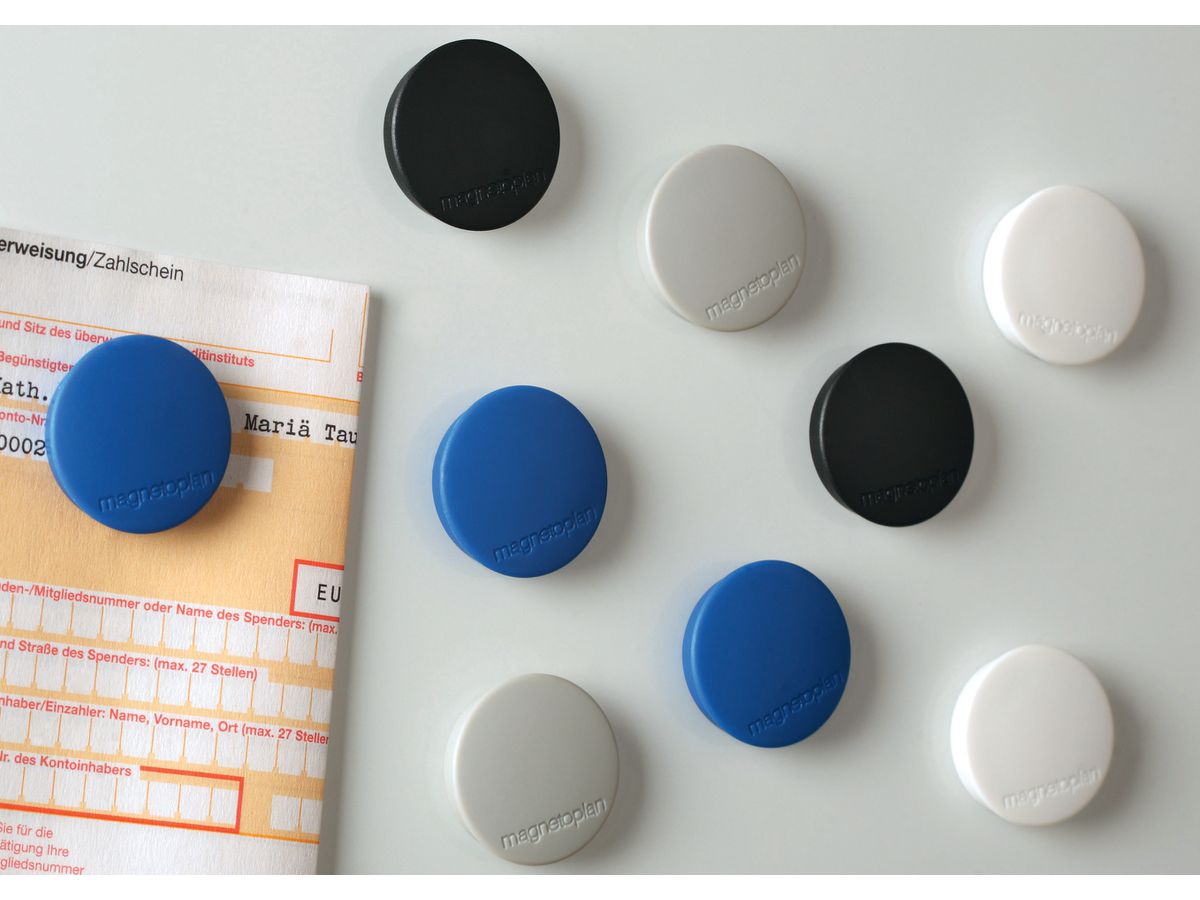 MAGNETOPLAN Aimant Discofix Standard 30mm 1664203 bleu, env. 0.7 kg 10 pcs. (4013695011004)