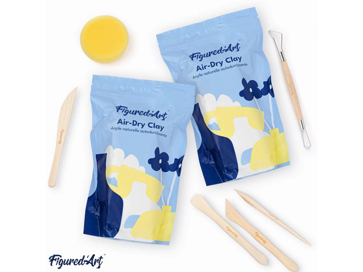 FIGURED'ART Töpferset FA-POTTKIT selbsthärtender Ton (3666624091274)
