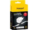 INTENSO Power Charger 30W GaN 1x USB-C 7803052 +Cable USB-C - Lightning white (4034303034116)