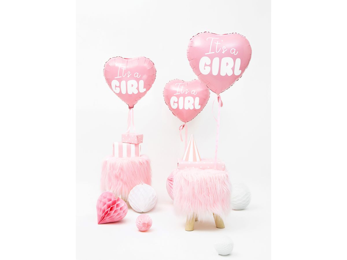 PARTYDECO Palloncino in foil 45cm FB21P-081J It's a girl rosa (5902230793019)