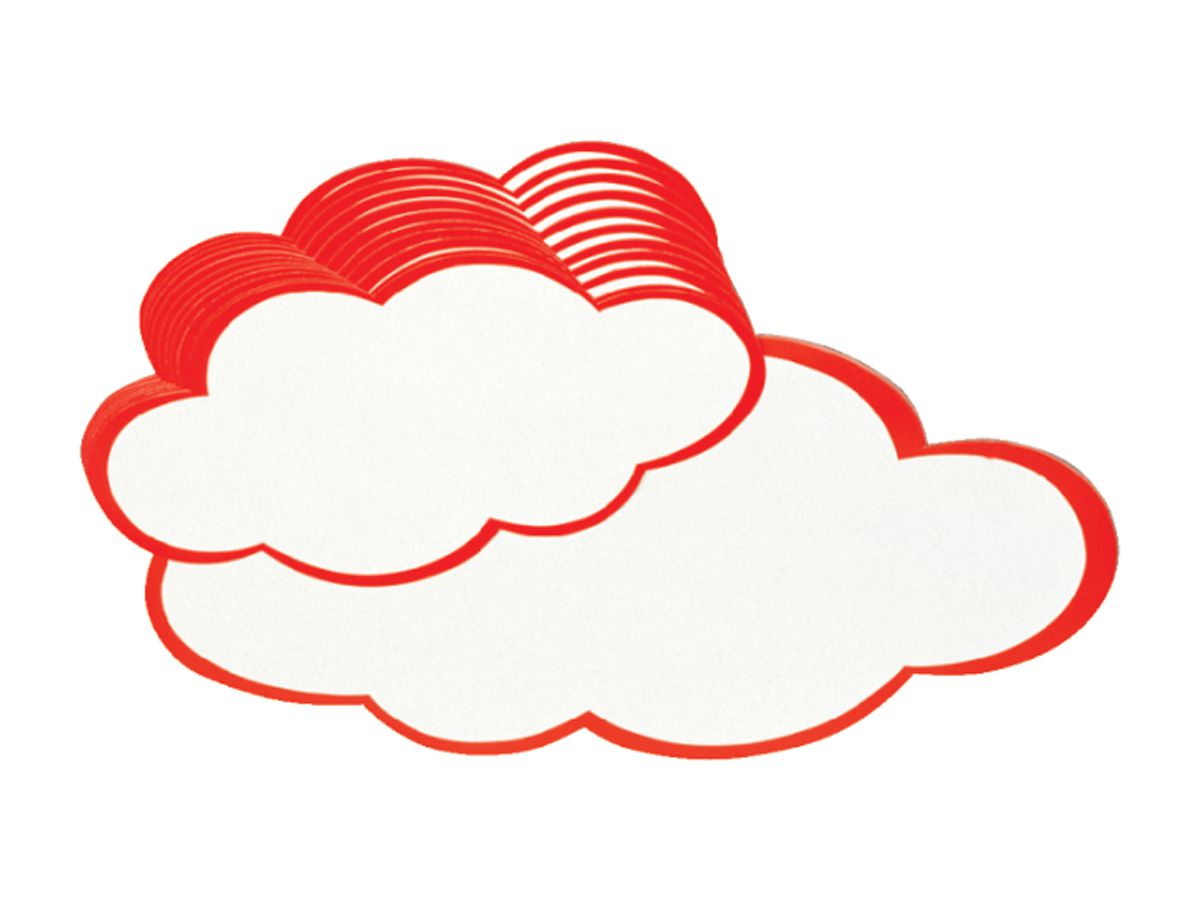 BEREC Karton Wolken 14,5x23cm 550.001 20 Stück (7640106620158)