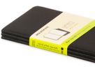 MOLESKINE Notizheft Cahier A6 704918 blanko, schwarz 3 Stück (9788883704918)