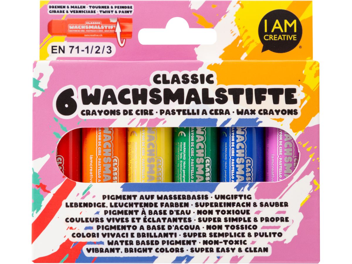 I AM CREATIVE Wachsmalstifte 4005.54 Classic 6 Stück (7611983250349)
