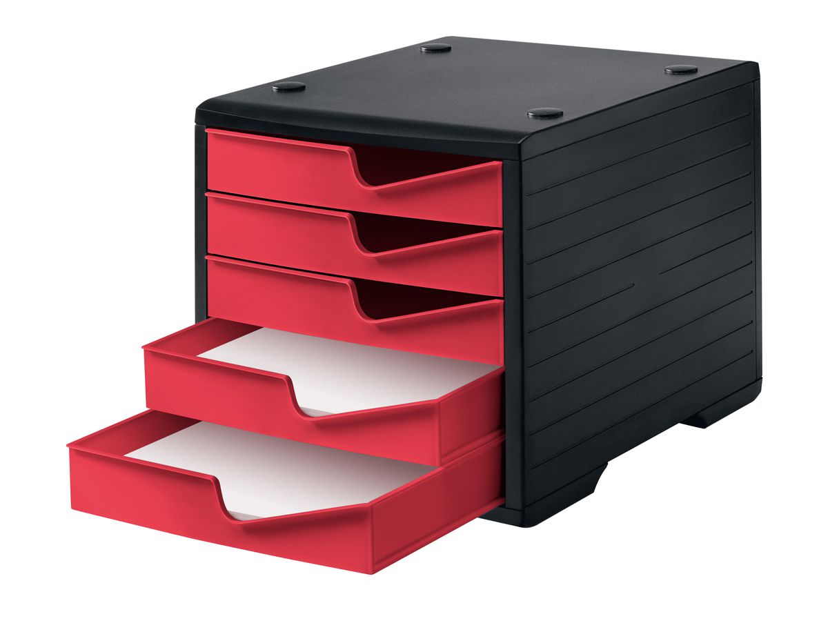 STYRO Styroswingbox 275-8430.229 sz/cranberry 5 Schubladen (7612176086394)