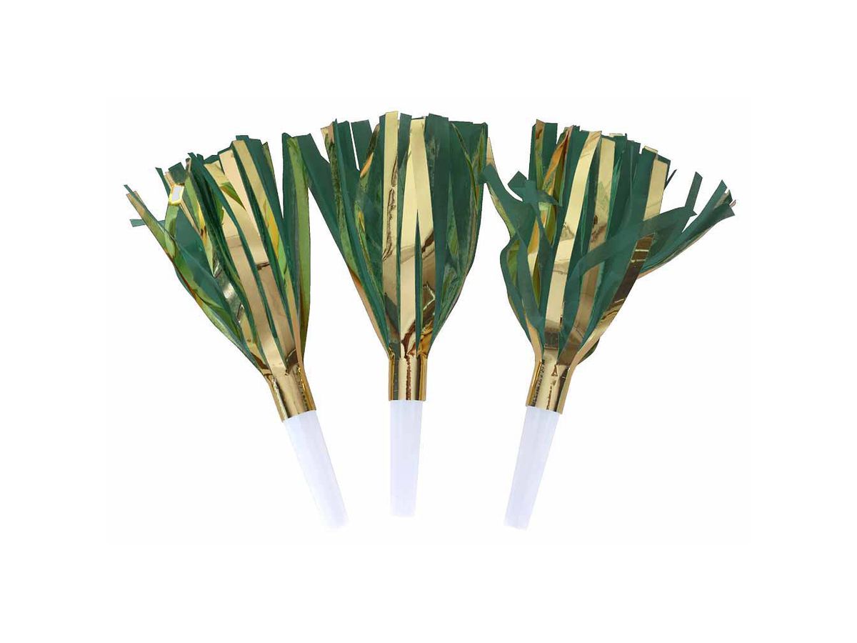 I AM CREATIVE Party Tröten,klein,mint,gold 6010.977 5 Stück (7611983208517)