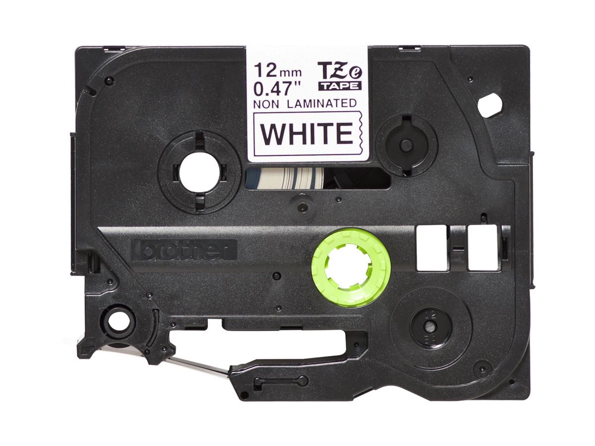 PTOUCH Ruban, non laminé noir/blanc TZe-N231 PT-300 12 mm (4977766691833)