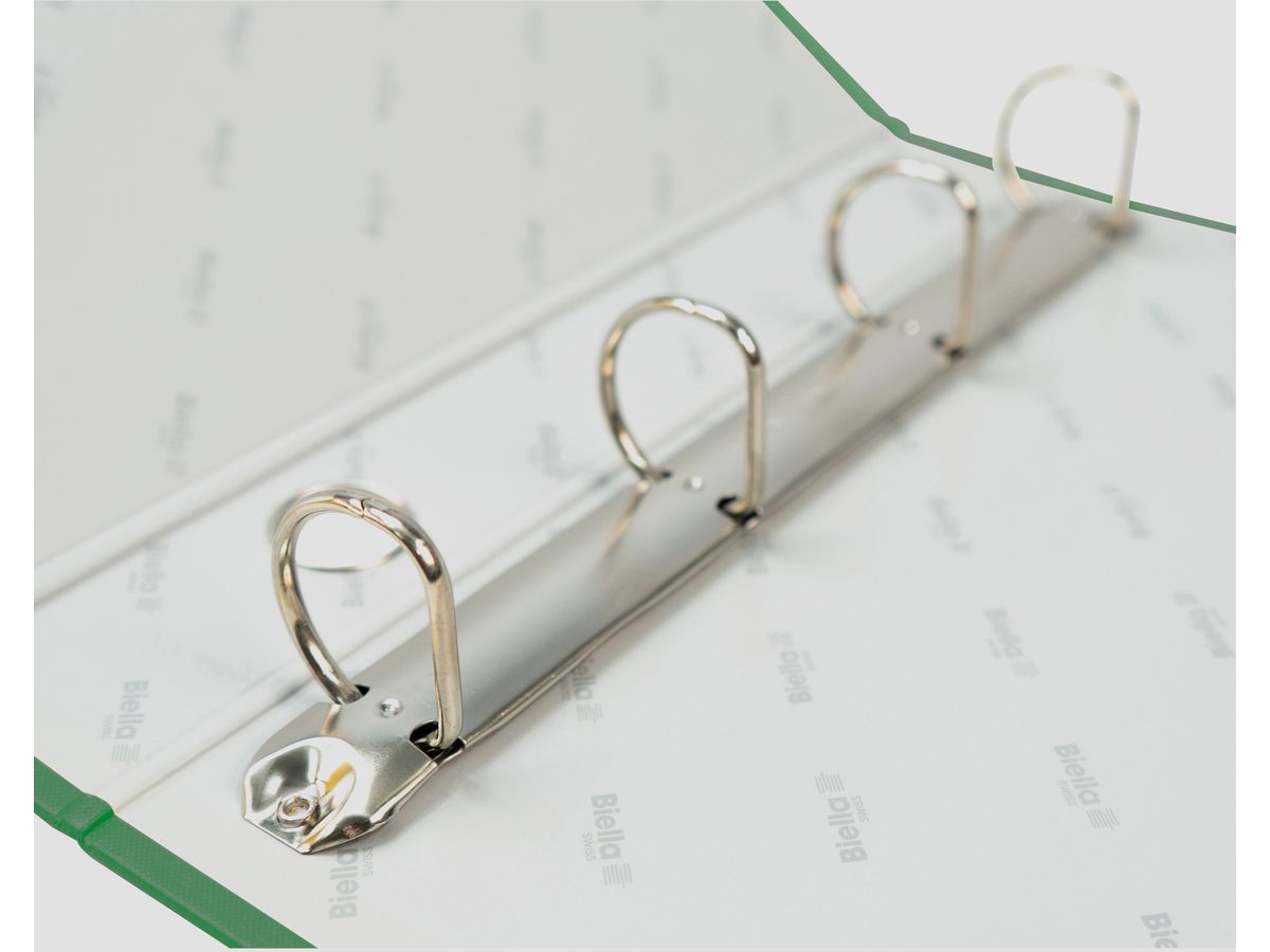 BIELLA Zeigebuch Dinor-Quatro 4cm 12644430U grün, 4-Ring A4 (7611365255986)