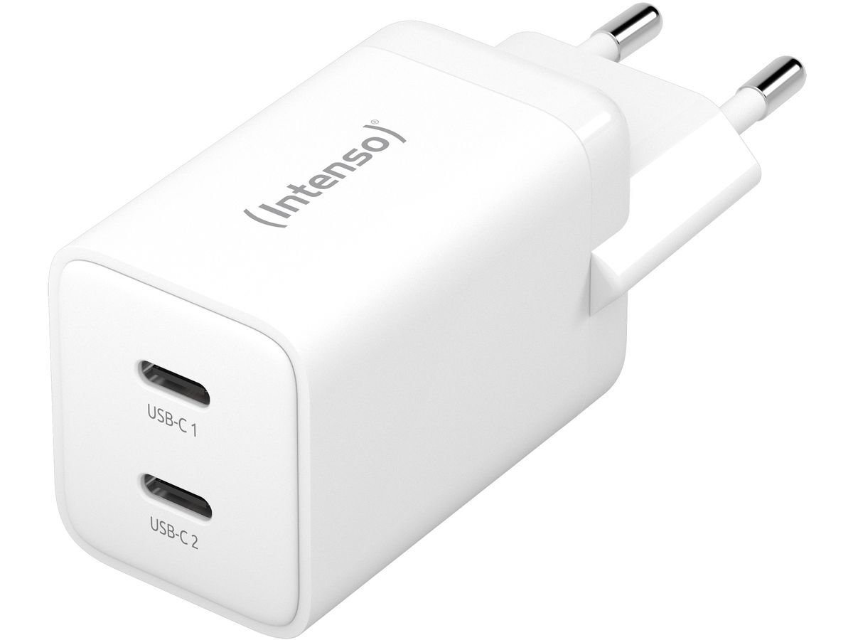 INTENSO Power Charger 40W GaN white 7804012 2 x USB-C (4034303033348)