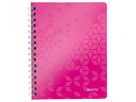 LEITZ Libro spirale WOW PP A5 46390023 pink 80 fogli (4002432107742)
