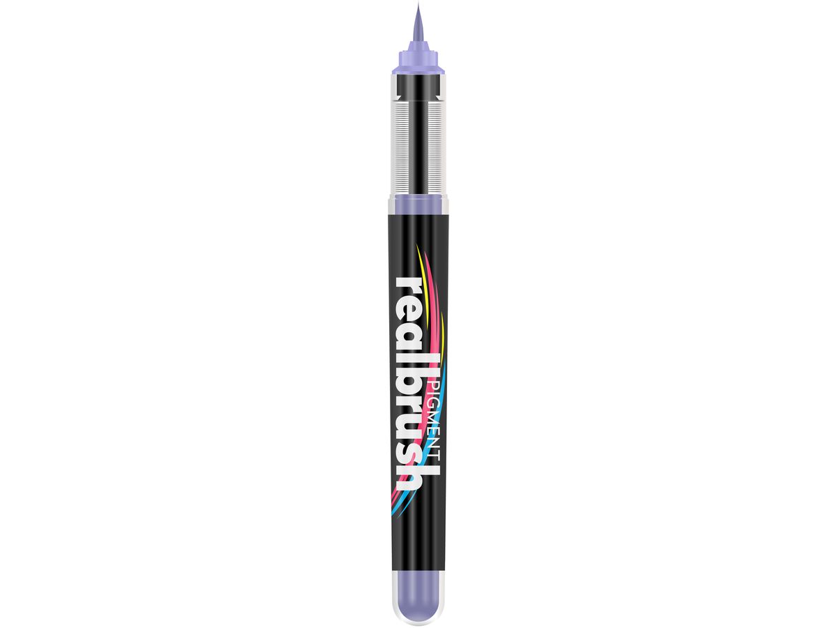 KARIN Real Brush Pen 0.4mm 33Z2705 Pigment, bleu violet pastel (5904446032081)