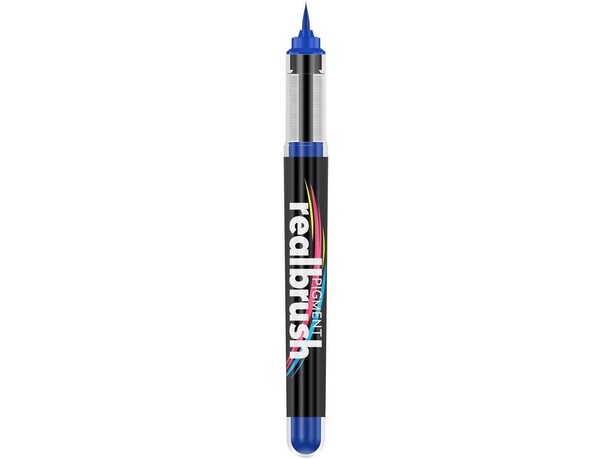 KARIN Real Brush Pen 0.4mm 33Z2728 Pigment, bleu royal (5904446032098)