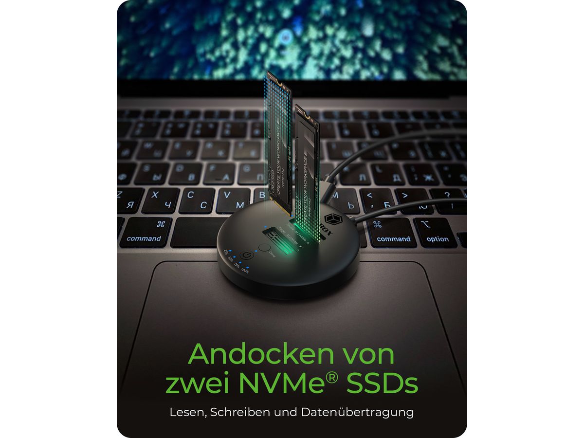 ICY BOX Clone & DockingStation for IB-1612MCL-C31 2x M.2 NVMe SSD (4250078175117)