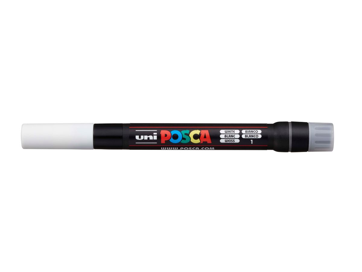 POSCA Feutre-pinceau 1-10mm PCF350 WHITE blanc (4902778559680)