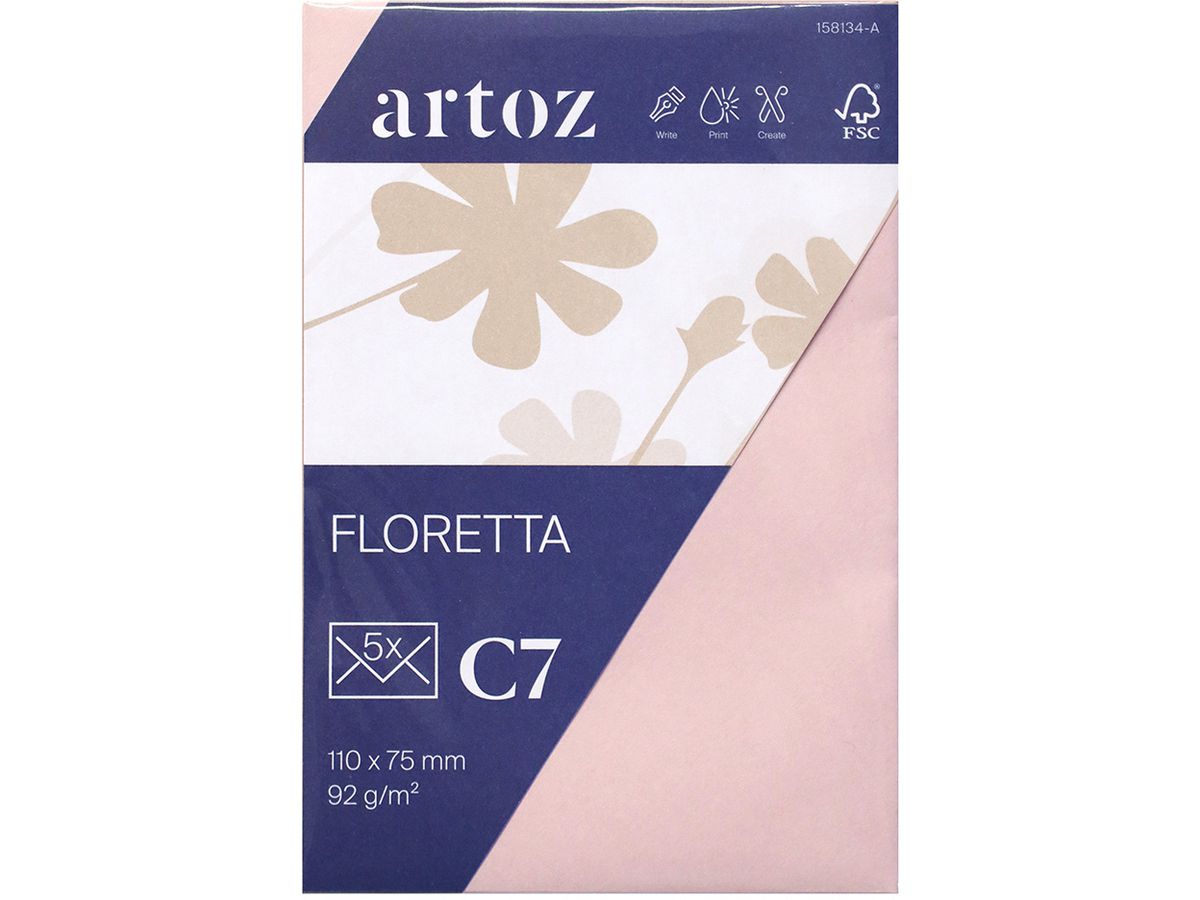 ARTOZ Buste 1001 C7 15813418-281 92g, rosa chiaro 5 pezzo (7612450054644)