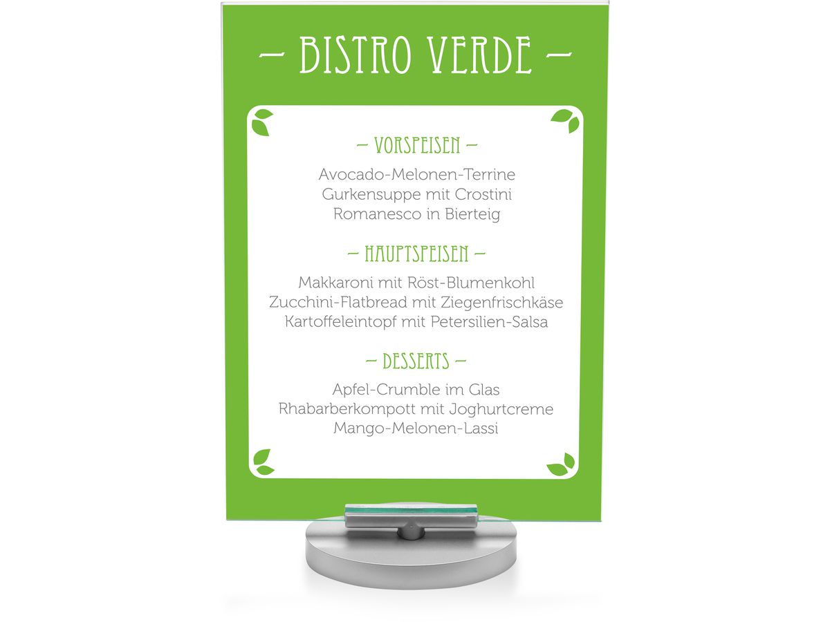 DEFLECTO Espositore da tavolo Swivel A5 691201 alto, girevole (0079916021195)