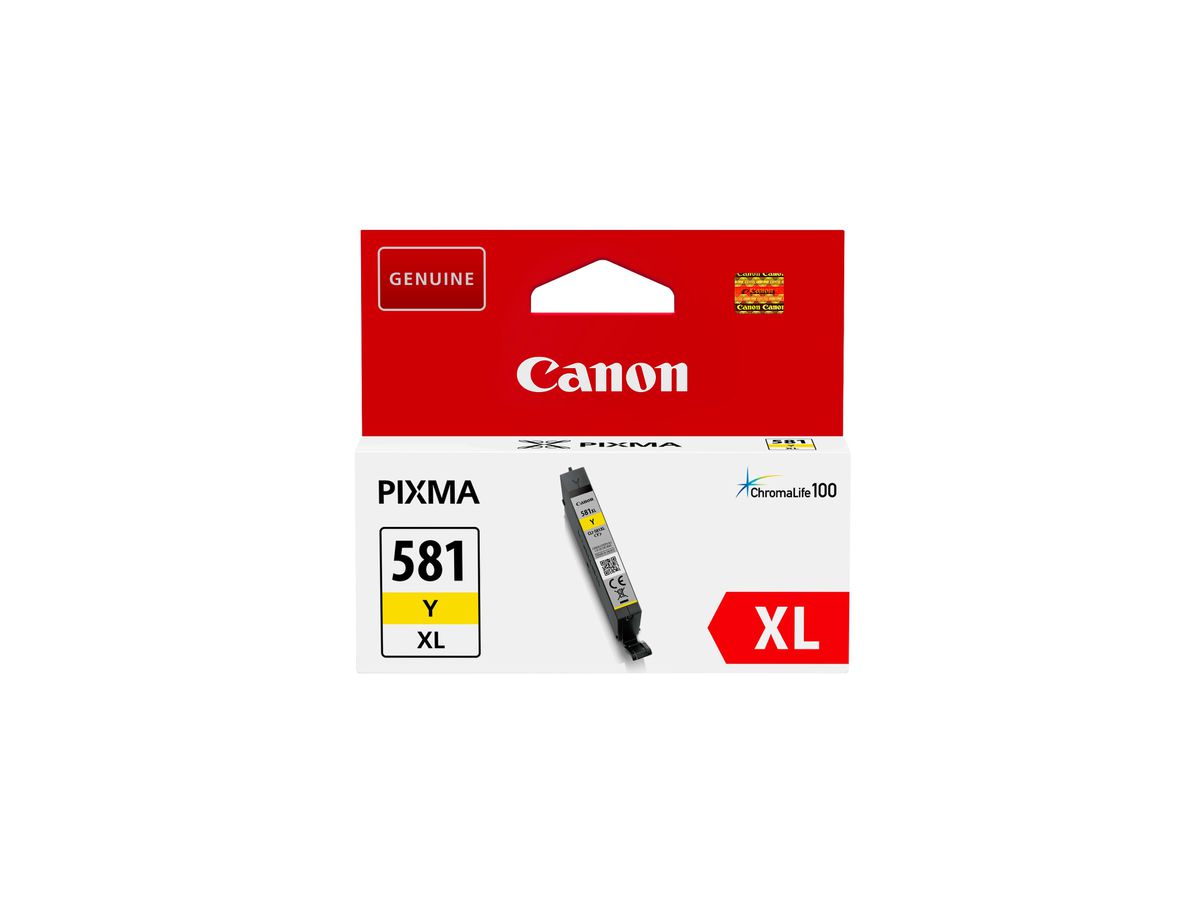 CANON Tintenpatrone XL yellow CLI-581XLY Pixma TS6150/TS8150 8.3ml (4549292087031)