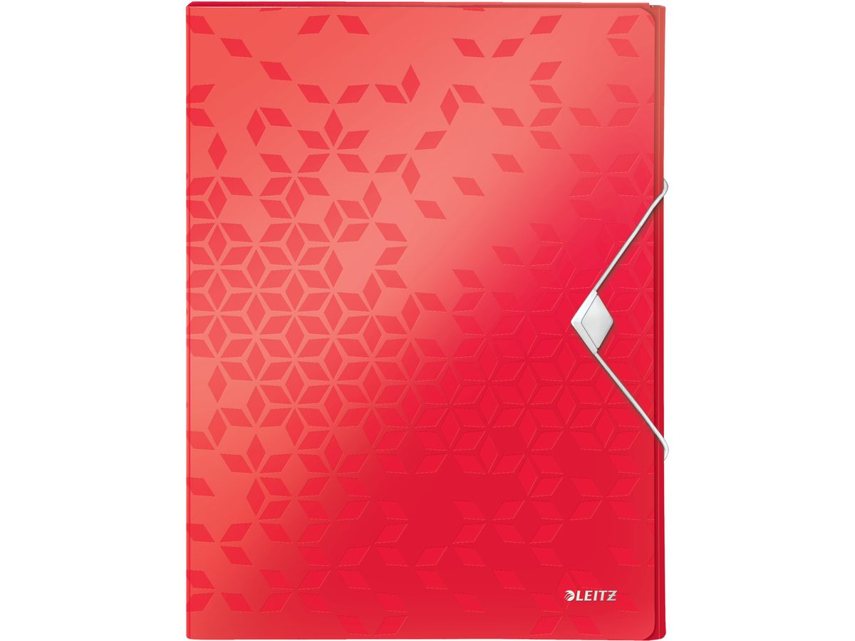 LEITZ Sammelbox WOW PP 4629-00-26 rot 250x30x330mm (4002432135110)