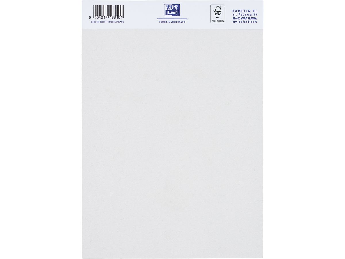 OXFORD Art Bloc Mix Media A5 400183974 blanc, 225g 50 feuilles (5904017433101)