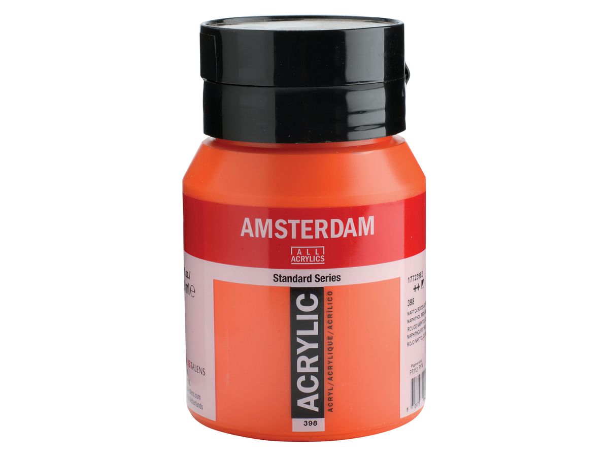 AMSTERDAM Acrylfarbe 500ml 17723982 Naphtolrot hell 398 (8712079044206)