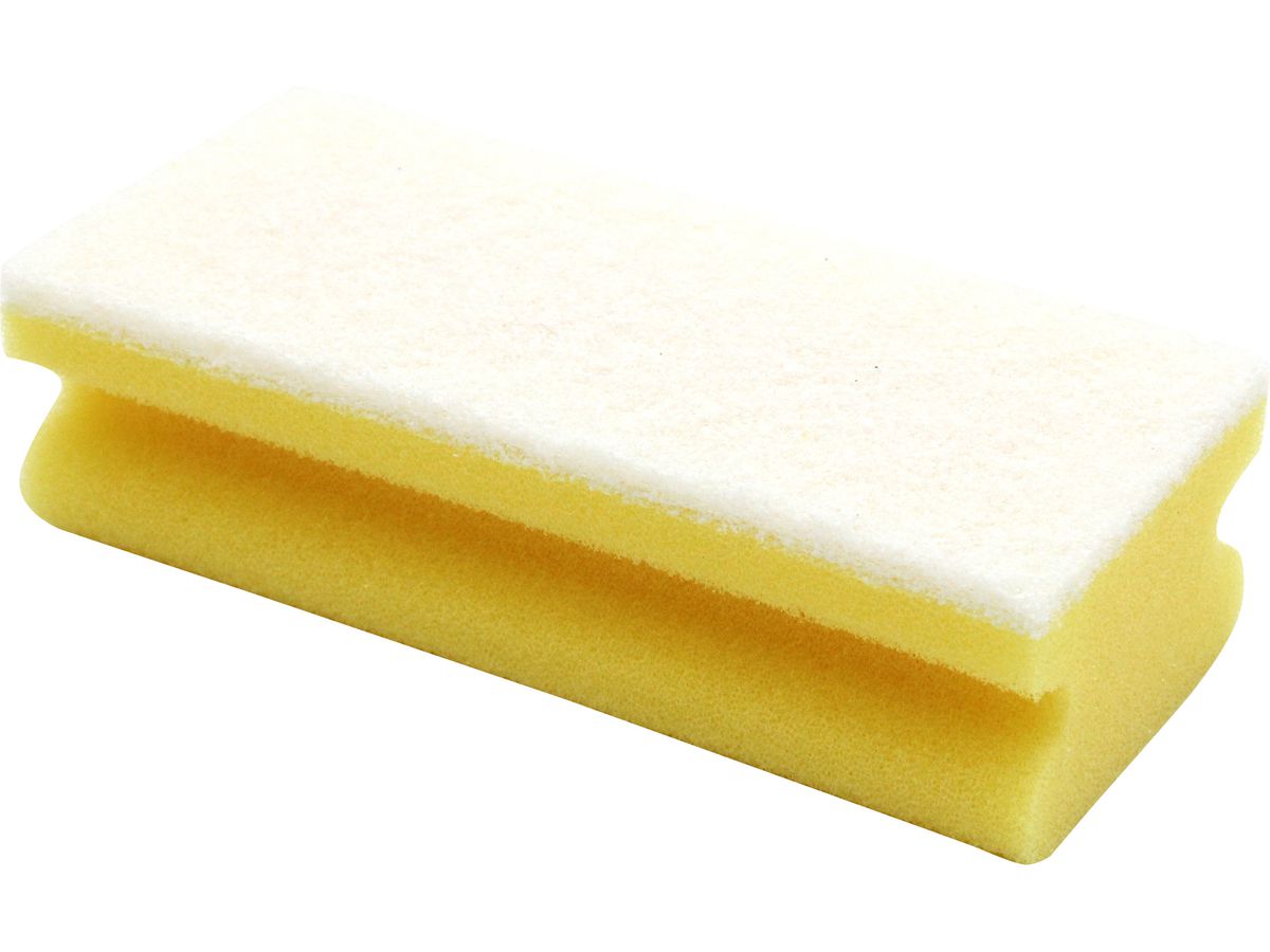 WEITACLEAN Éponge pad 150x70x43mm 5028027 jaune, sans rayures 10 pièces (7610588108499)