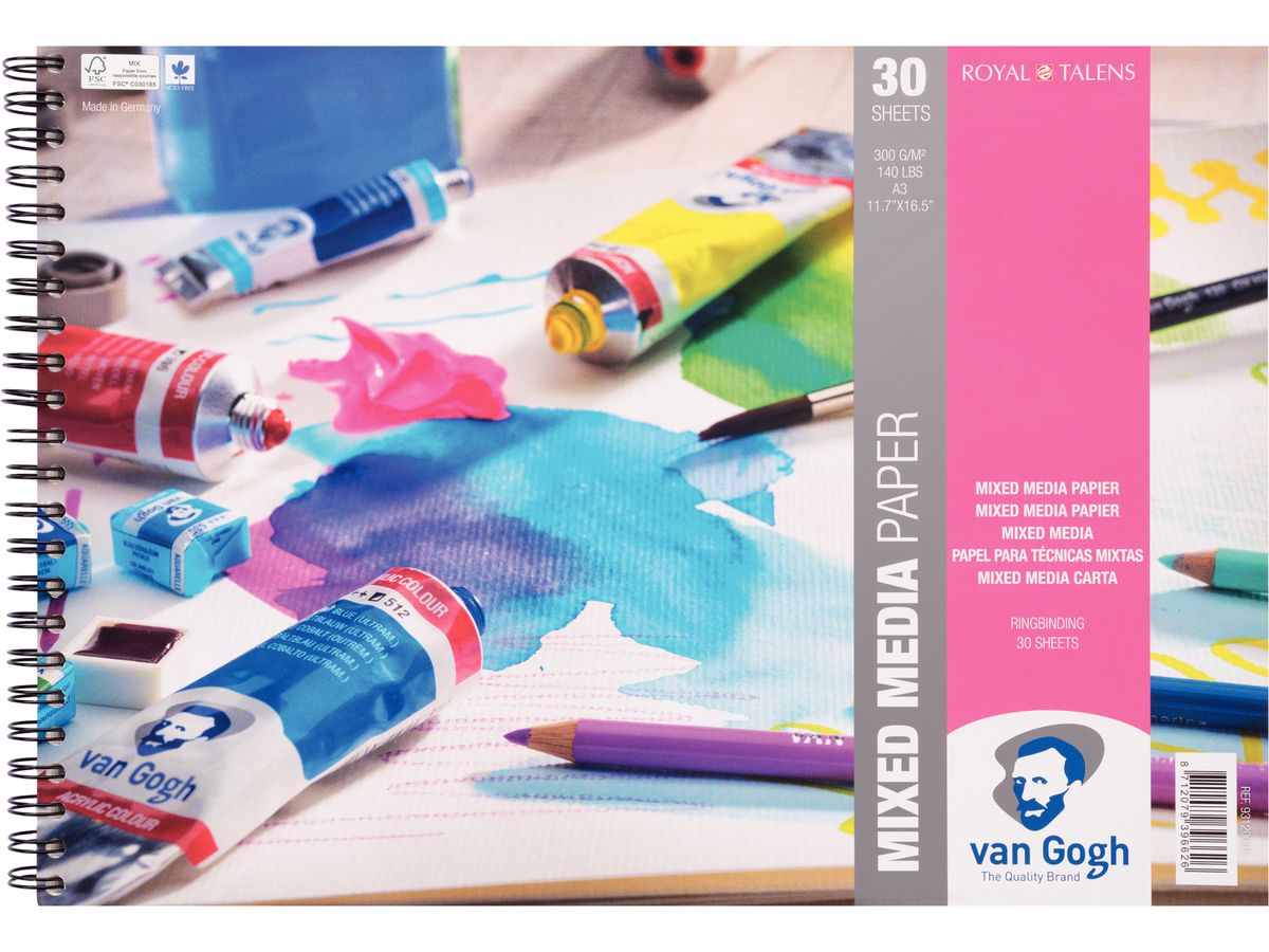 VAN GOGH MIX MED Papier A3 93120001 Mix Media FSCM80 30 Blatt (8712079396626)