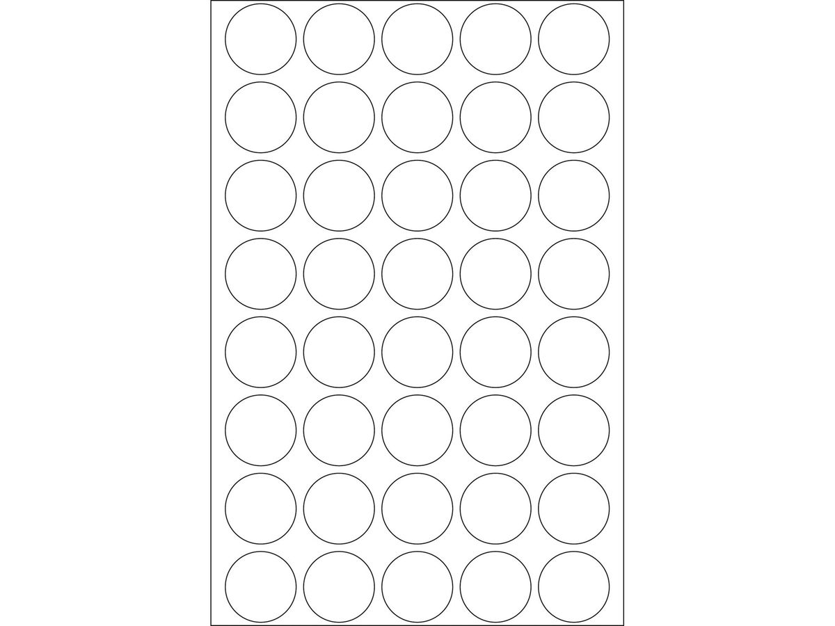 HERMA Markierungspunkte 13mm 1860 weiss 240 Stück (4008705018609)