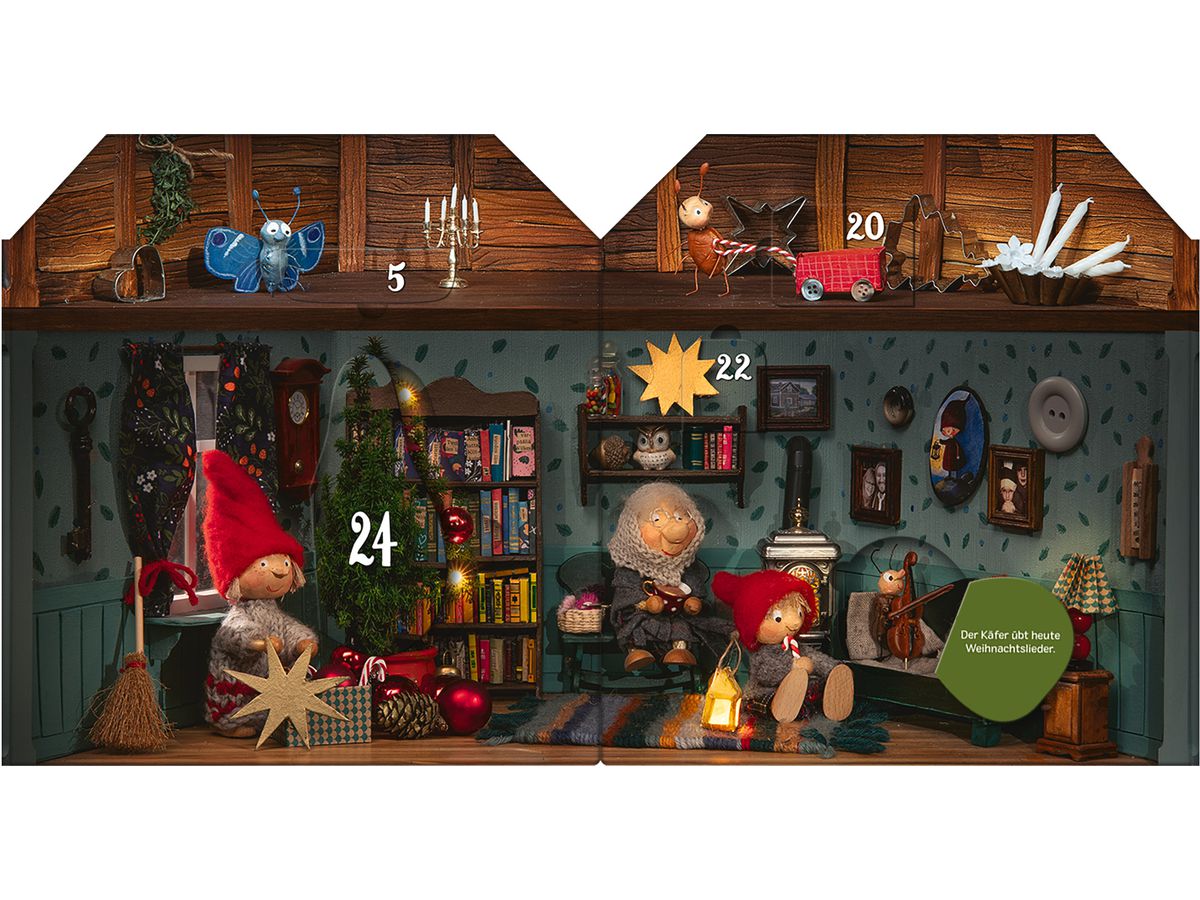 ARS EDITION Adventskalender 20.5x20x1.3cm 135859 Advent im Wichtelhaus (9783845858593)