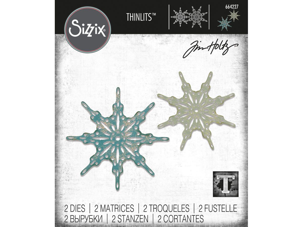 SIZZIX Stanzformen Schneeflocken 664227 2er Set (0630454258926)