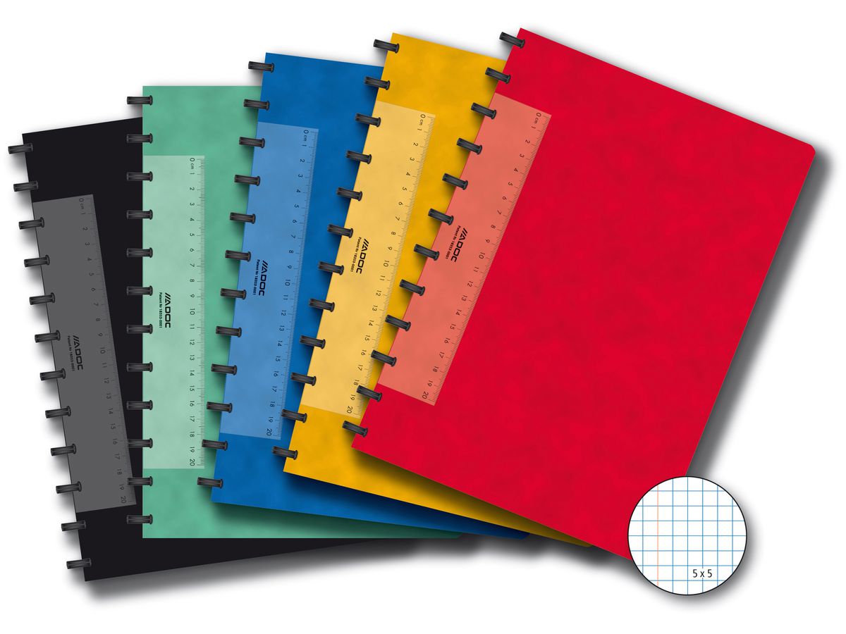 ADOC Quaderno A4 6055.100 quadrettato ass. (5410733569845)