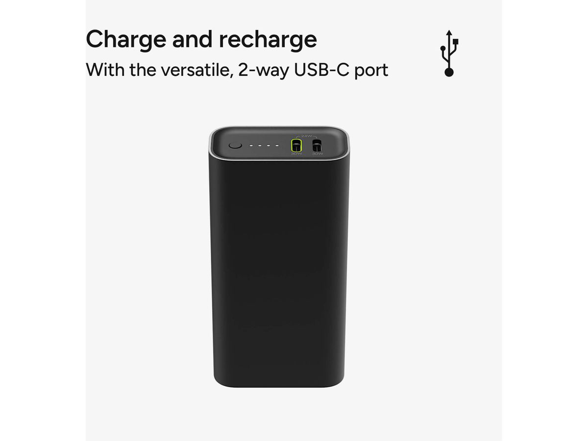 MOPHIE Powerstation 10000mAh 401114330 30W, Black (0840390311634)