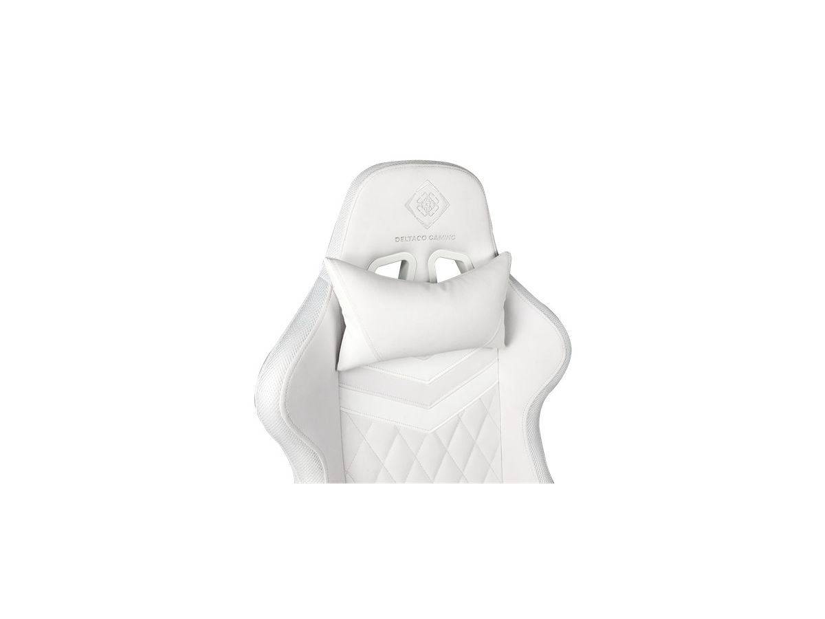 DELTACO RGB LED Gaming Chair White GAM-080-W (7333048046826)