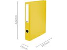 BIELLA Cart. anelli Dinor-Quatro 4cm 12644420U giallo, 4-anelli A4 (7611365255948)