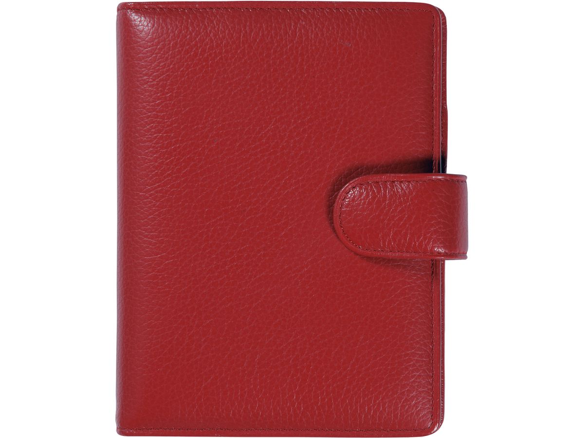 SUCCES Agenda Senior Ringbuch Cadiz 84536545U Leder rot 13x17.8cm (8717481150293)