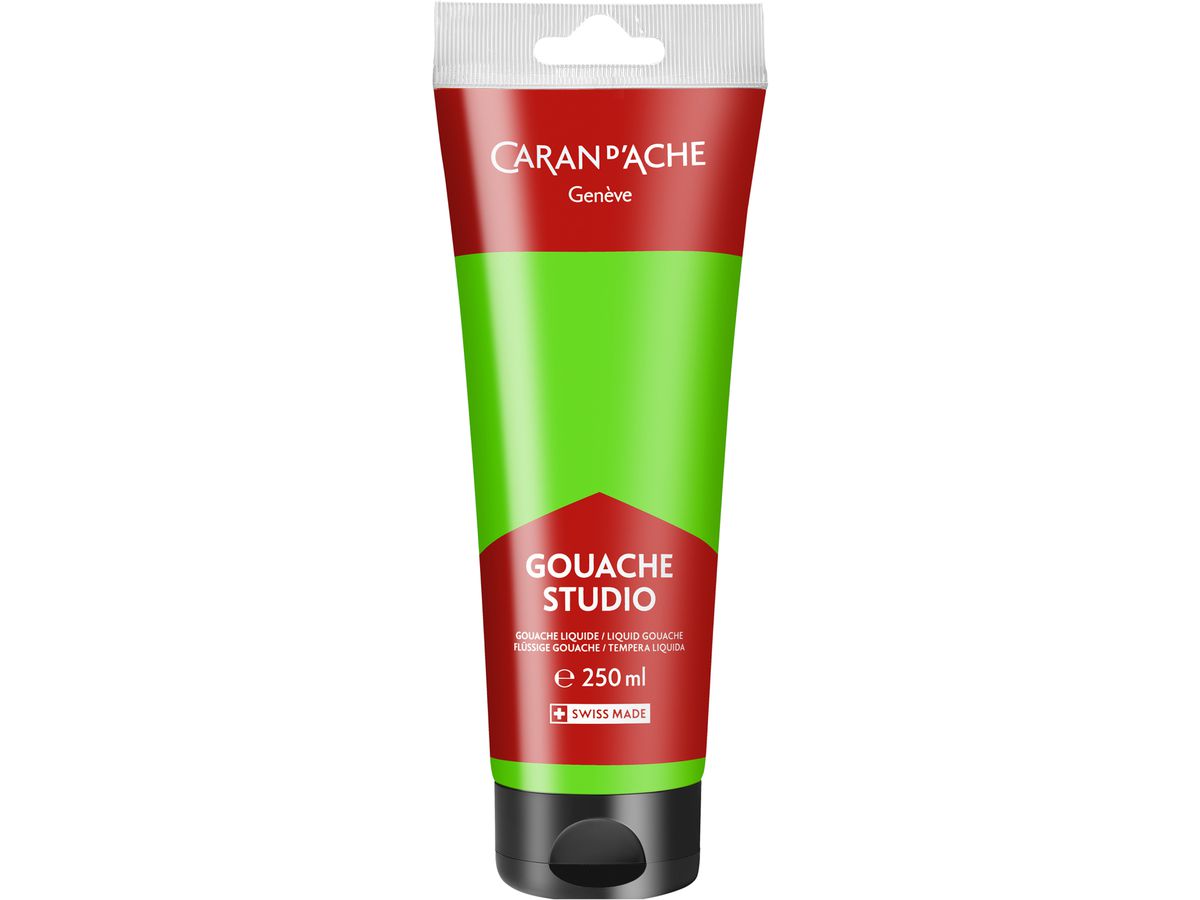 CARAN D'ACHE Couleur opaque Gouache 250ml 2331.230 jaune-vert fluo, Studio (7630002358705)