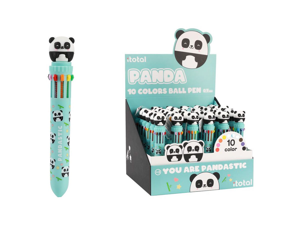 I-TOTAL Multicolorstift Panda XL2370I 10 Farben (8059037072681)