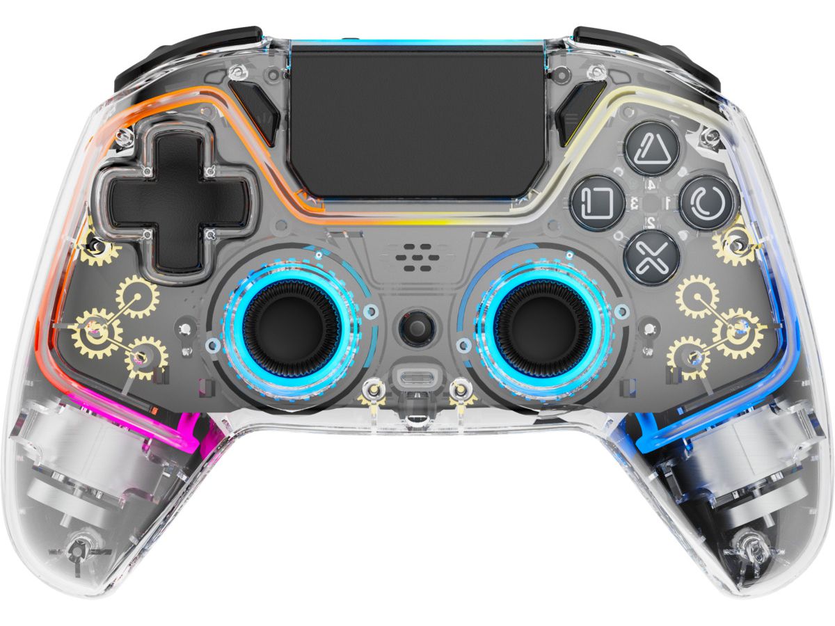 DELTACO Wireless Controller PS4 GAM-139-T Transparent (7333048060839)
