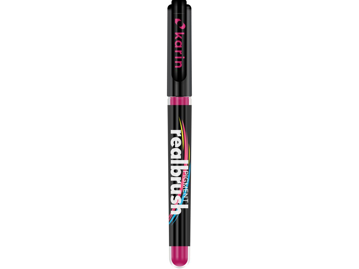 KARIN Real Brush Pen 0.4mm 33Z213 Pigment, magentarot (5904446031978)