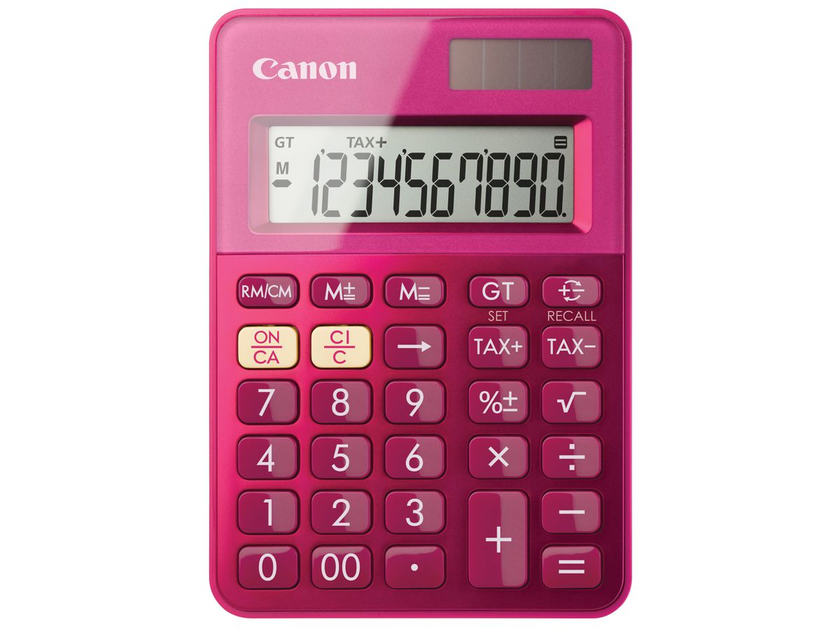 CANON Calculatore LS-100K Pink CALS100KM 10x, Metallic-Finish (4549292031461)