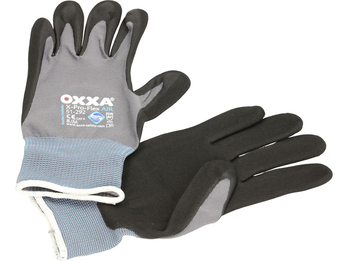 OXXA Handschuh Pro-Flex Air Gr. M 51.292.08 Nylon, schwarze Microschaumb. (8718249040993)