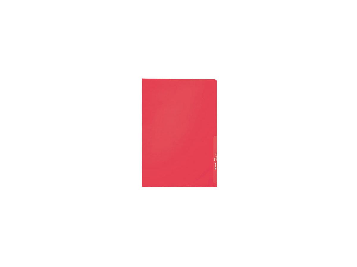 LEITZ Sichtmappen PP A4 40000025 rot, 0,13mm 100 Stück (4002432432622)