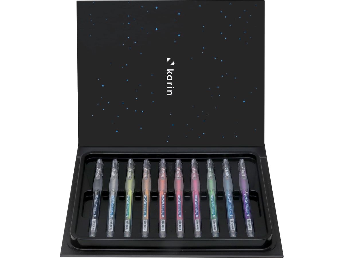 KARIN Gelpen DECOGEL 1.0 Milky Way 30C2 10 colori (5904446029326)