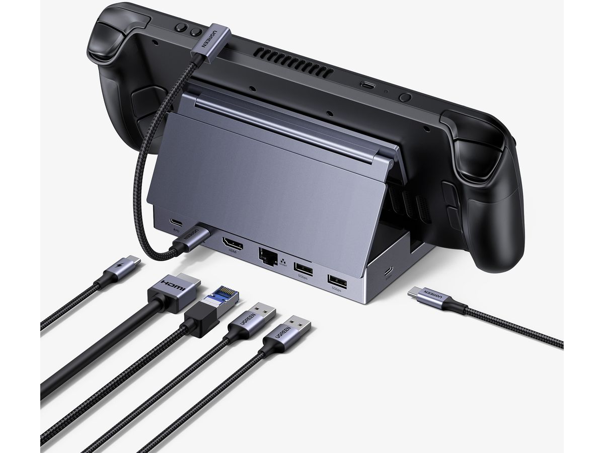 UGREEN Docking Station 6in1 USB-C 75126 SteamOS,Windows,macOS,Grey (6941876271269)