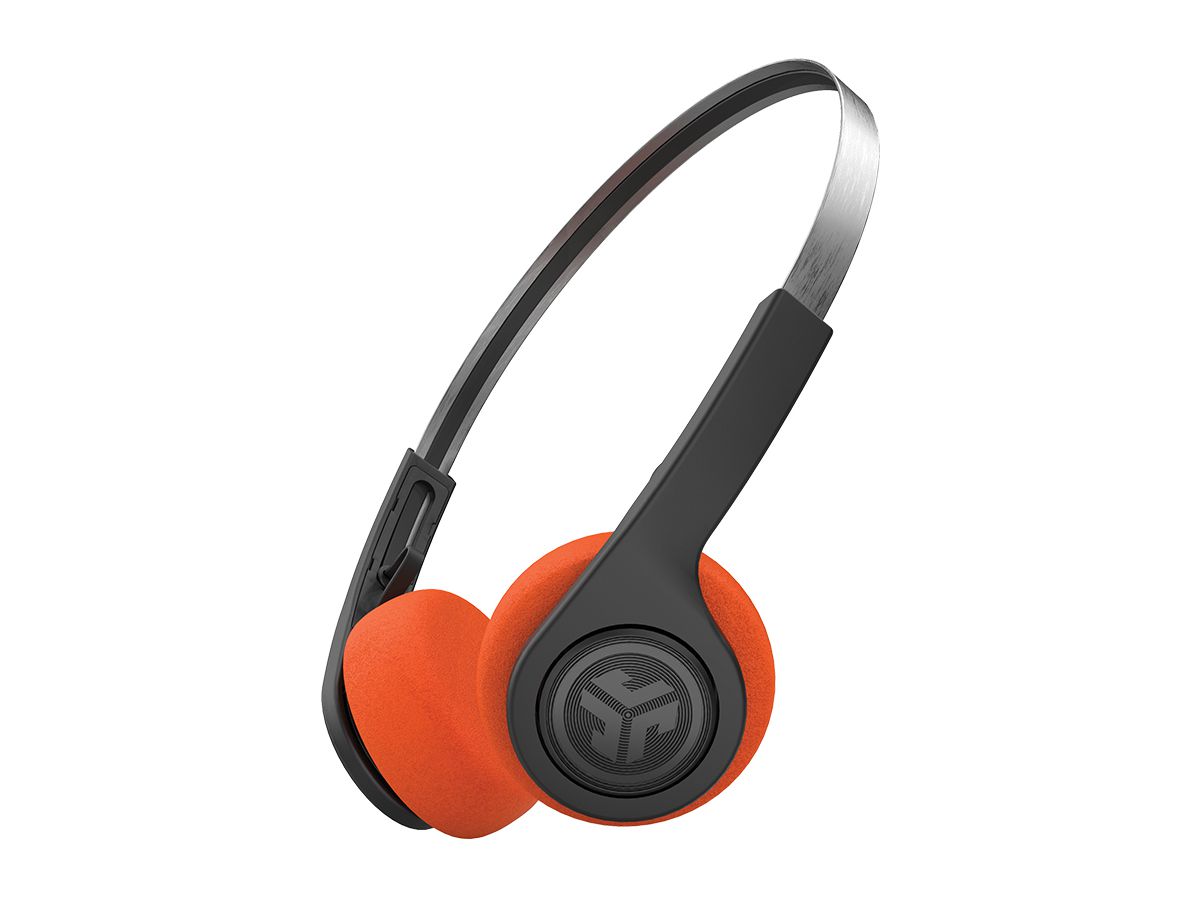 JLAB Rewind Retro 2 Headphones IEUHBREWIND2RBLK4 Wireless, Black (0810119072160)