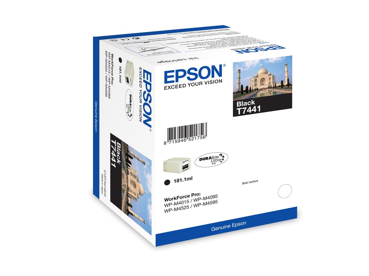 EPSON Cart. d'inchiostro XL nero T74414010 WP M4000/4500 10'000 pagine (8715946521756)