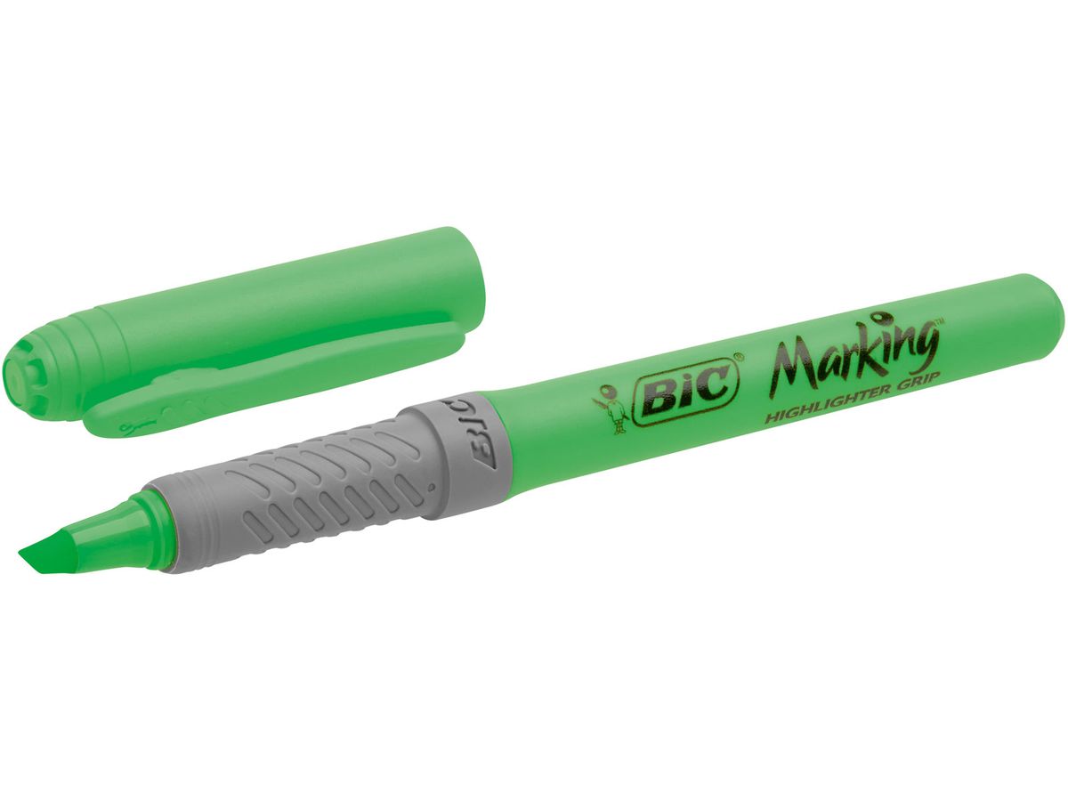 BIC Highlighter Grip 2 grün (0070330330986)