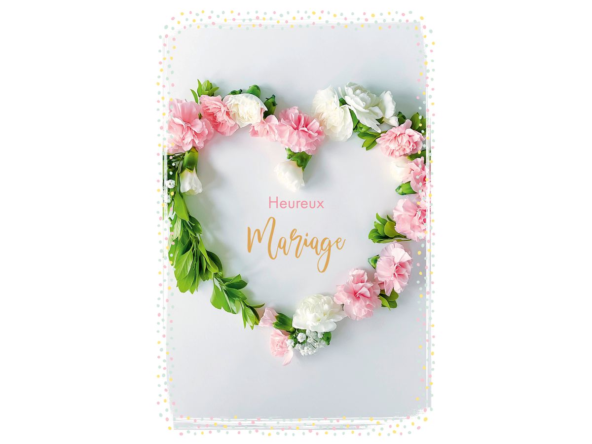 ABC Carte de mariage FR B6 53110 Cur fleuri (7611119276021)